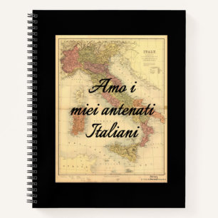 J'Aime Mes Ancêtres Italiens   Carnet de couvertur