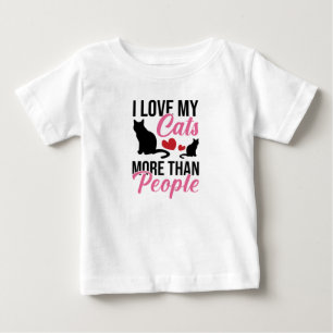 J'Aime Mes Chats Plus Que Les Gens Baby T-Shirt