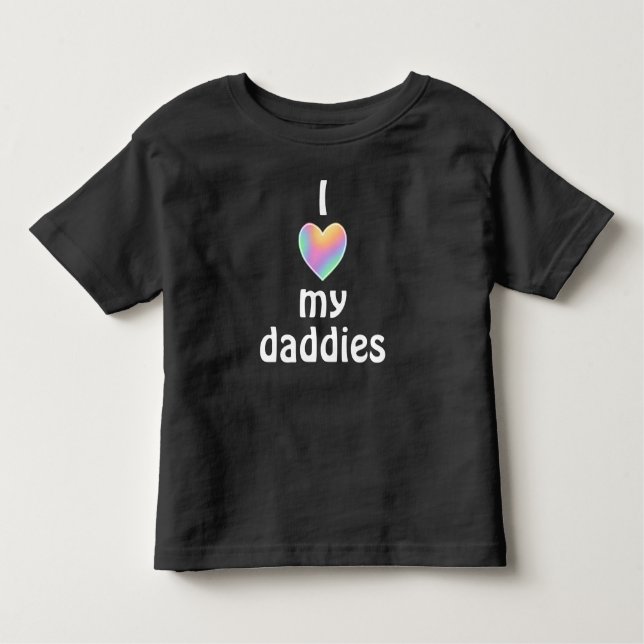 J'Aime Mes Daddies Toddler T-Shirt (Devant)