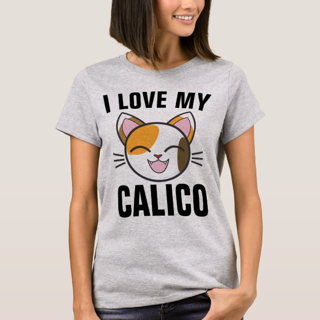 J'AIME MES T-shirts CALICO CAT (Devant)