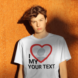 J'aime mes t-shirts photo personnalisables