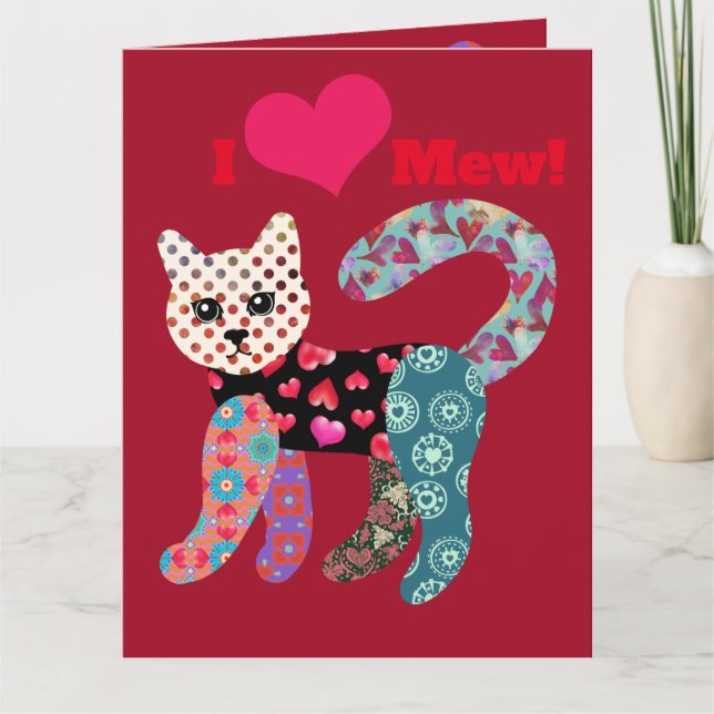 J'Aime Mew ! Carte de voeux Valentine Kitty Doll (Devant)