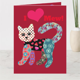 J'Aime Mew ! Carte de voeux Valentine Kitty Doll