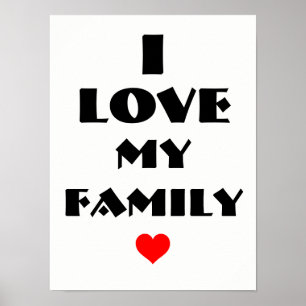 J'aime mon affiche familiale