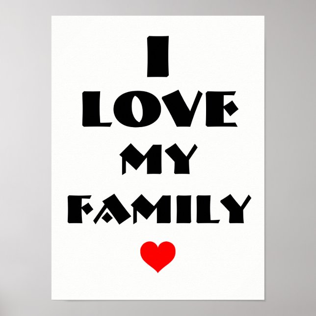 J'aime mon affiche familiale (Devant)