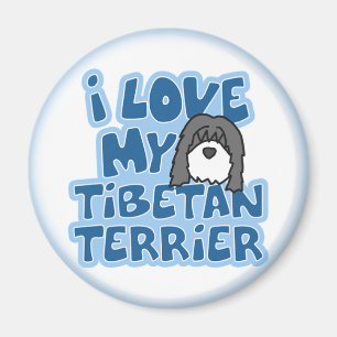 J'aime mon aimant de Terrier tibétain