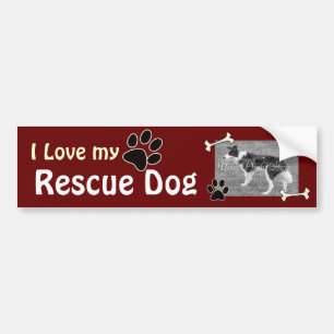 J'aime mon autocollant de DogBumper de délivrance