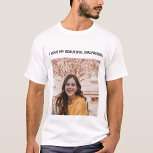 J'aime mon beau t-shirt de ma petite amie à distan