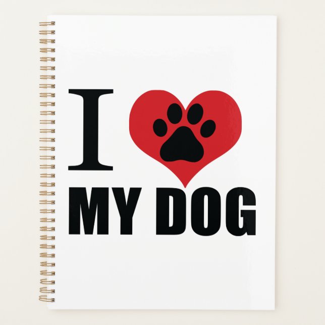 J'aime mon chien jeter l'oreiller (Devant)
