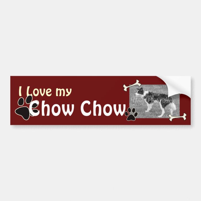 J'aime mon chow Sticker (Devant)
