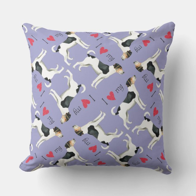 J'aime mon Coussin d'extérieur danois-suédois Farm (Recto)