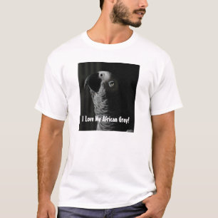 J'aime mon gris africain ! T-shirt de base de