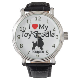J'Aime Mon Jouet Poodle Chien Montre