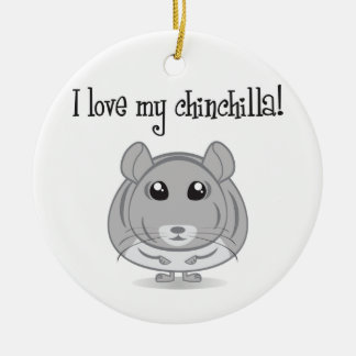 J'aime mon ornement de chinchilla