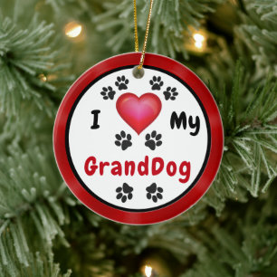 J'aime mon ornement GrandDog, en vrac ou en achete