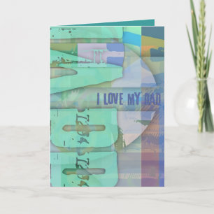 J'aime mon père Fermer la carte de voeux