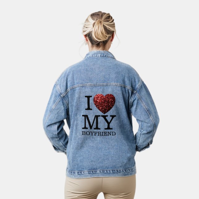 J'aime mon petit ami pétille coeur Saint Valentin (Modèle)