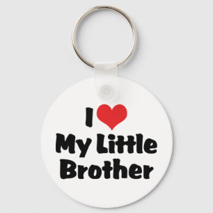 J'aime mon petit frère porte-clés
