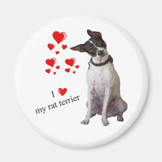 J'aime mon Rat Terrier Magnet
