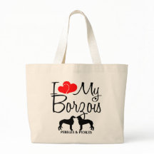 J'Aime Mon Sac À Deux Borzois
