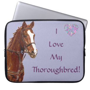 J'Aime Mon Sac D'Ordinateur Portable De Cheval À