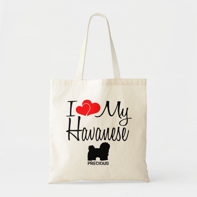 J'Aime Mon Sac fourre-tout De Chien Havanais (Devant)