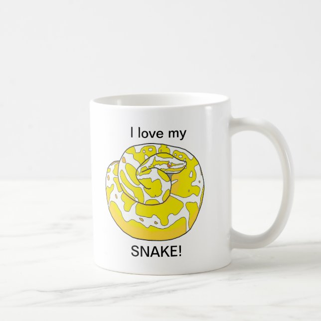 J'aime mon serpent ! Tasse de café 2 (Droite)
