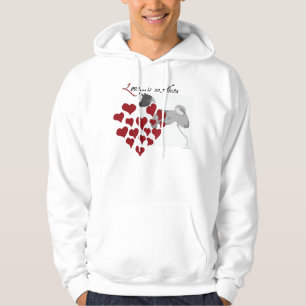 J'aime mon sweat - shirt à capuche d'Akita