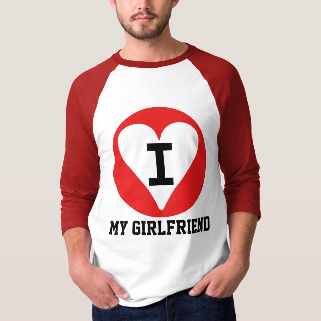 J'aime mon T-shirt de Girlfreind (Devant)