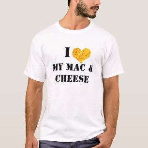 J'aime mon T-shirt de Mac et de fromage