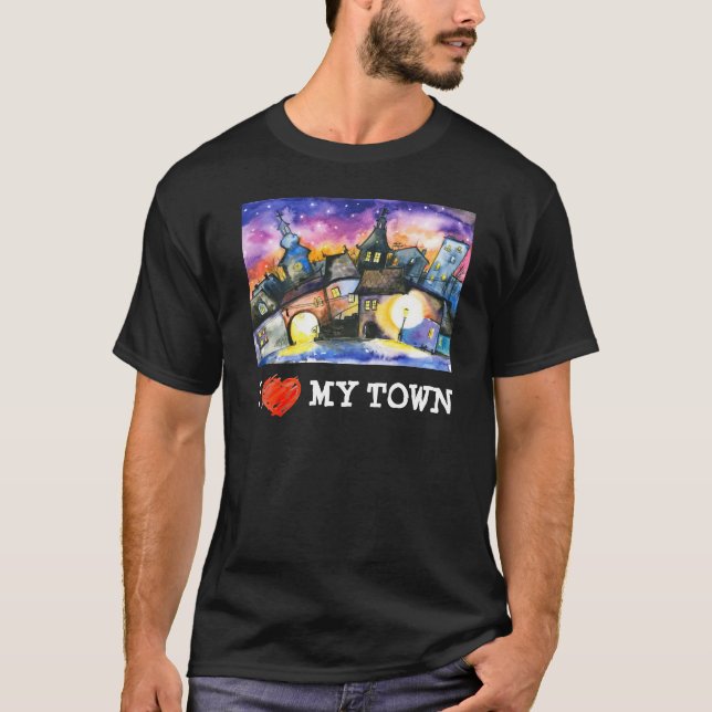 J'aime mon T-shirt de ville (Devant)