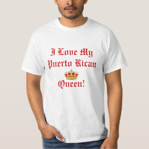 J'aime mon T-shirt portoricain de la Reine