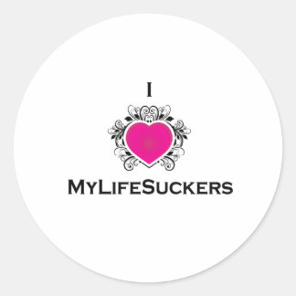 J'aime MyLifeSuckers Stickers