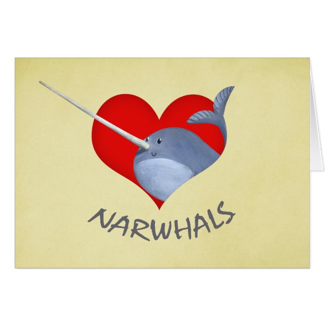 J'aime Narwhals (Devant horizontal)