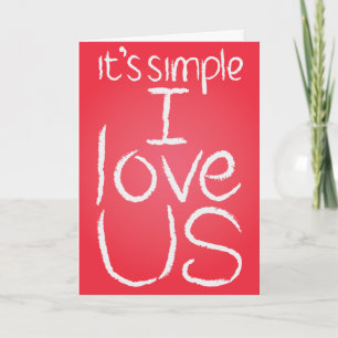 J'aime nous blancs et la carte rouge