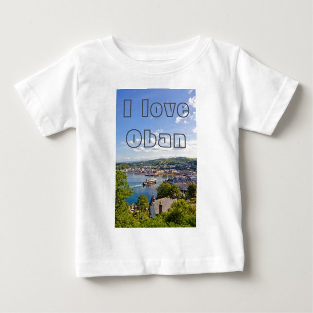 J'aime Oban, T-shirt personnalisable (Devant)