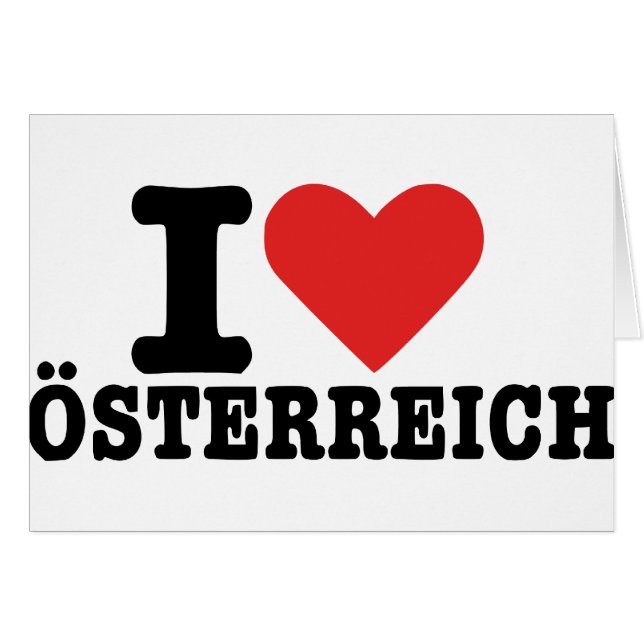 J'aime Österreich - l'Autriche (Devant horizontal)