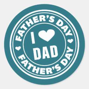 J'aime papa Bonne Fête des pères   Sticker