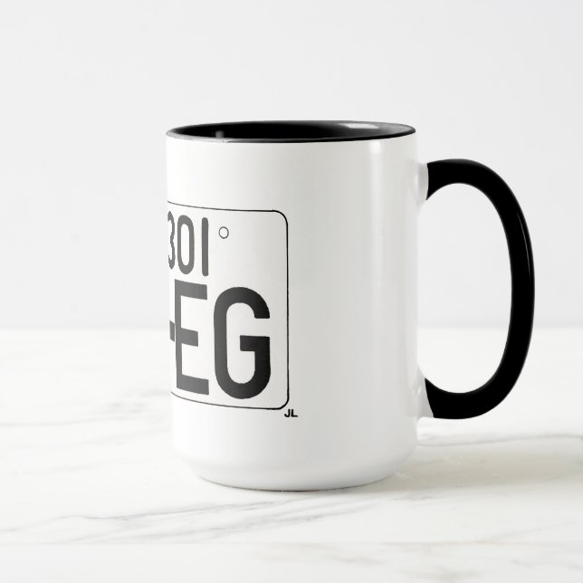 "J'aime PAR EXEMPLE" la tasse japonaise de plaque (Droite)