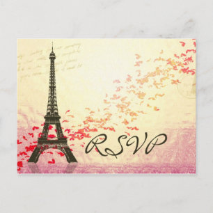 J'aime Paris au printemps - Carte RSVP