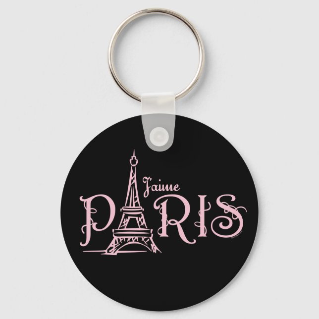 J'aime Paris (Dark) Schlüsselanhänger (Vorderseite)