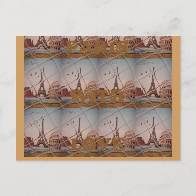 J'aime Paris ( I Liebe Paris ) Postkarte (Vorderseite)