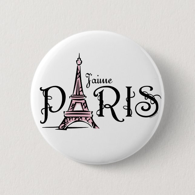 J'aime Paris Knopf Button (Vorderseite)