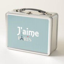 J'aime Paris Metal Lunch Box