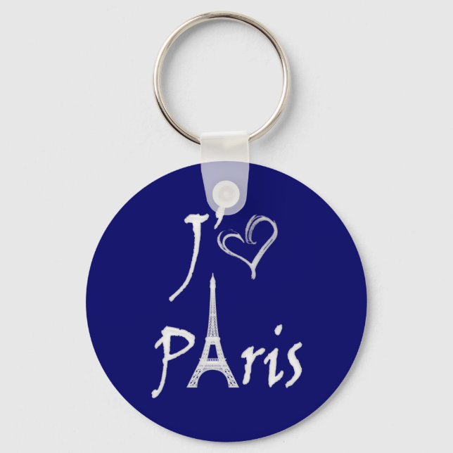 j'aime Paris Schlüsselanhänger (Vorderseite)