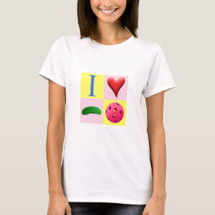 J'aime Pickleball avec le T-shirt rose