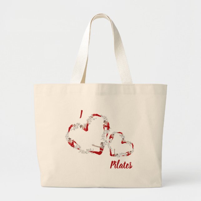 J'aime Pilates Grand Sac fourre-tout (Devant)