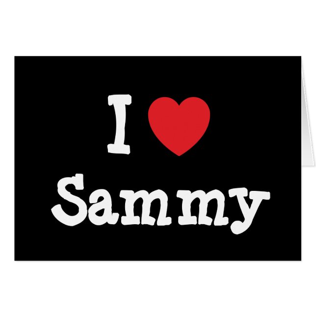 J'aime Sammy heart T-Shirt (Devant horizontal)