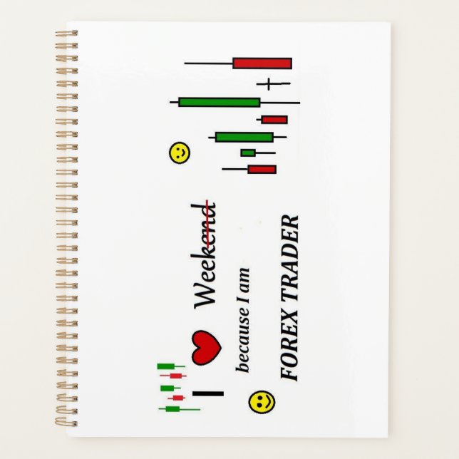 J'aime semaine Forex Trader Planner (Devant)