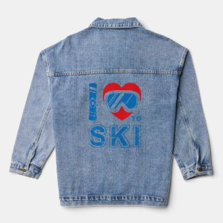 J'Aime Skier Hiver Sport Snowboard Skier Ski